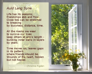 Auld Lang Syne (by Christine Rigden, from Metamorphosis as 'Seasons')