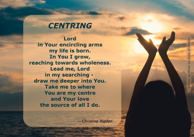 Centring (from Mis-steps and Dances, by Christine Rigden)