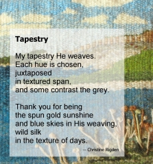 Tapestry (by Christine Rigden, from Metamorphosis)