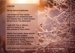 Vision - poem by Christine Rigden, 2023