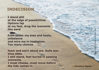 Indecision (by Christine Rigden, from Metamorphosis)